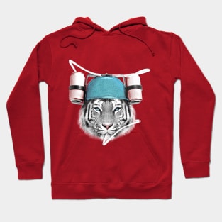 Cool White Tiger Hoodie